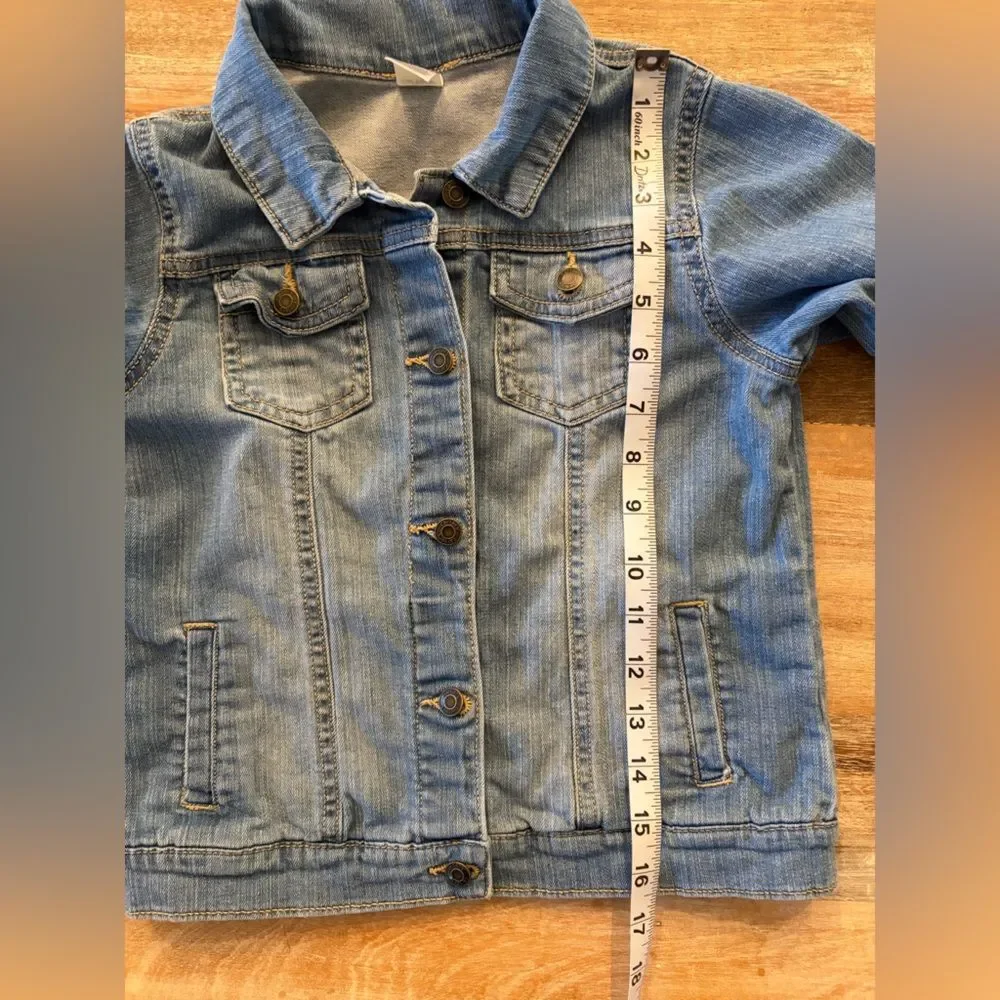 Carter's Denim Jean Jacket‎ Kids Size 7 Light Blue Classic Unisex Fall